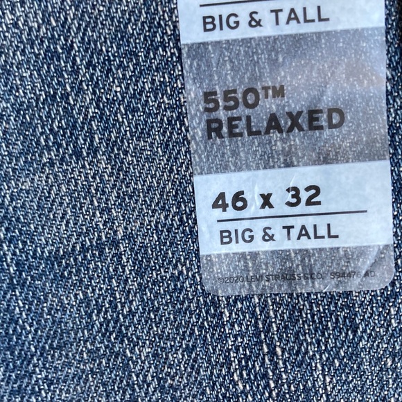 Levi’s 550 relaxed jean loose through thigh tapered leg cotton 46 X 32 - Picture 14 of 17